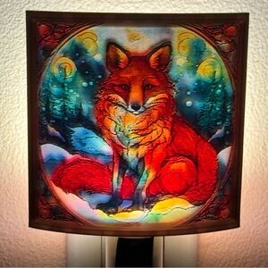 Vibrant Red Fox Wall Art Decor
